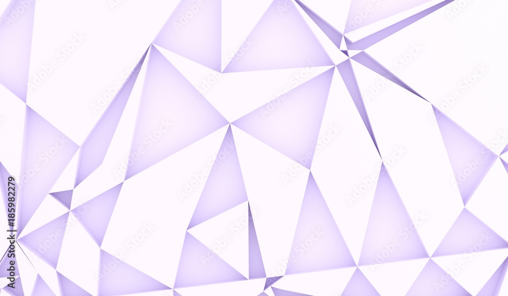 3D Rendering Of Abstract Random Rectangle Forms With Purple Tint 3D Rendering Of Abstract Random Rectangle Forms With Purple Tint