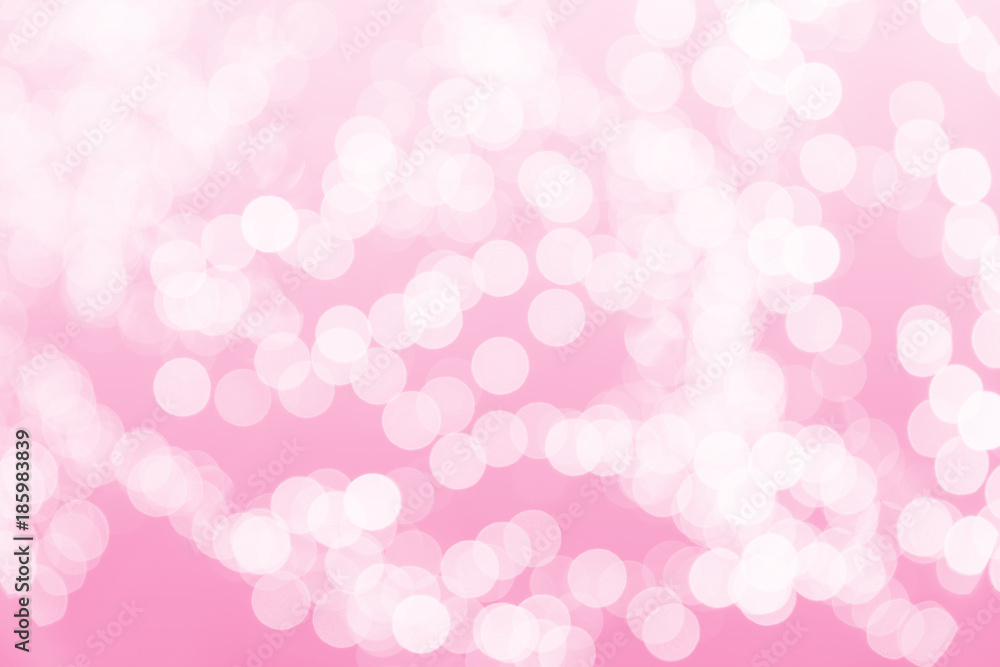 pink sweet blur bokeh wedding night abstract for background