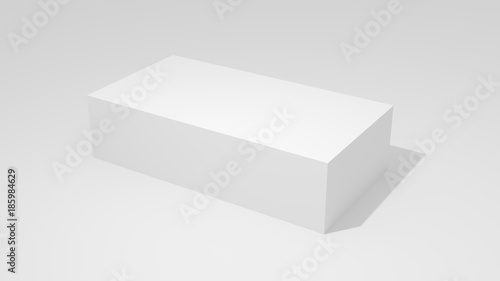 3D White box mock up illustrating.