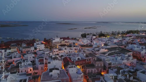 Traditional portuguese town of Olhao da Restauracao next to Ria Formosa, Algarve, Portugal photo