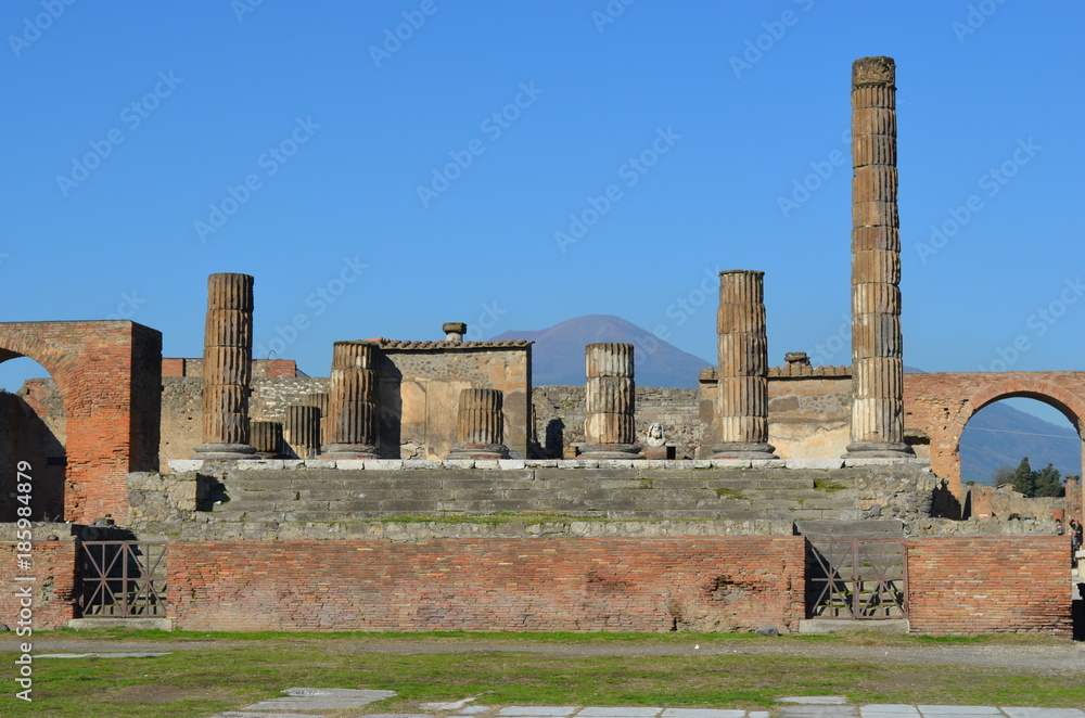 Pompeii - Temple of Jupiter and Vesuvius