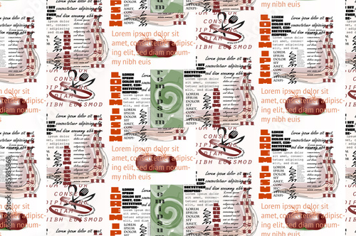 vector image, looks like collage newspaper