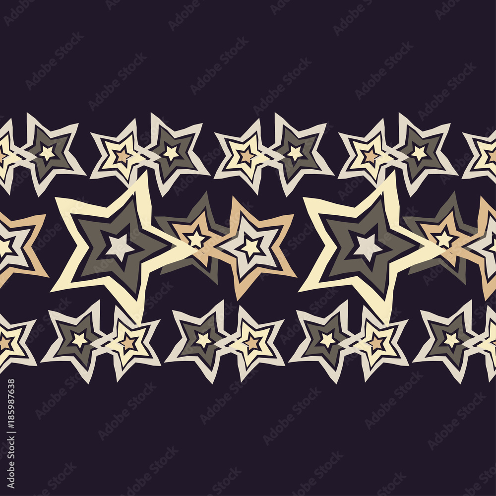Seamless vector background with decorative stars. Textile rapport. Seamless vector background with decorative stars. Textile rapport.