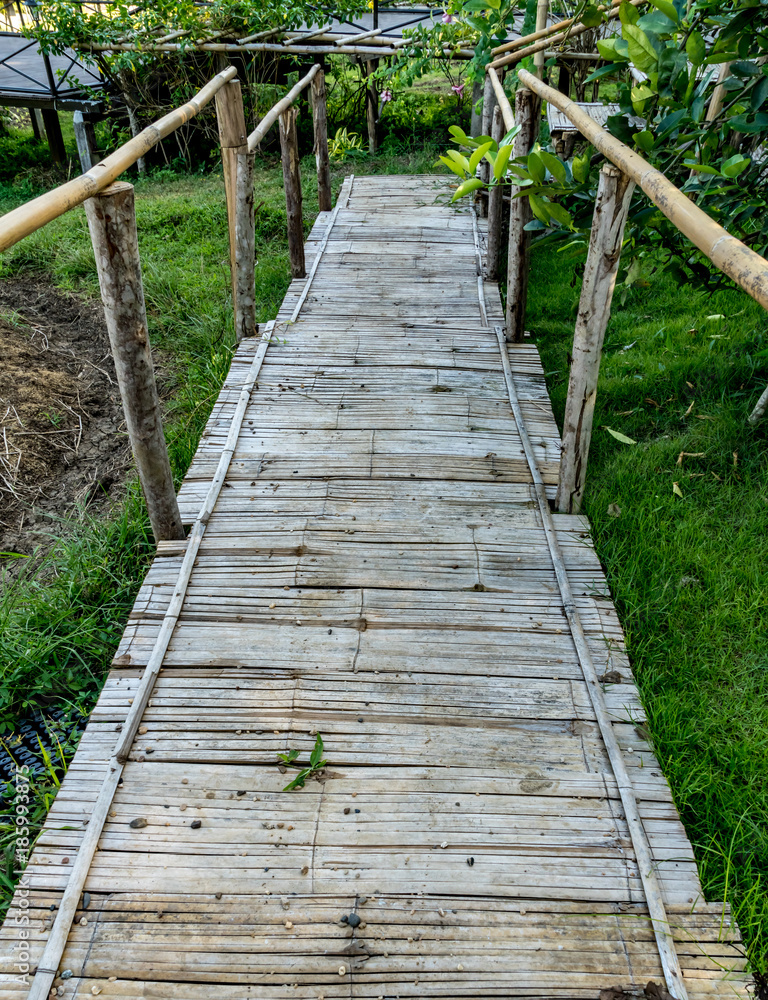 Obraz premium Bamboo footbridge