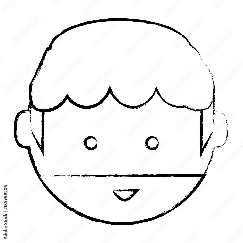 cartoon man face icon cartoon man face icon