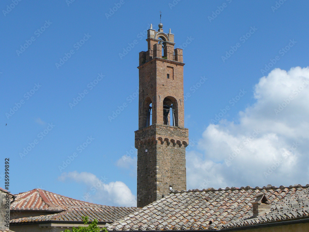 View of the city of Montalcino