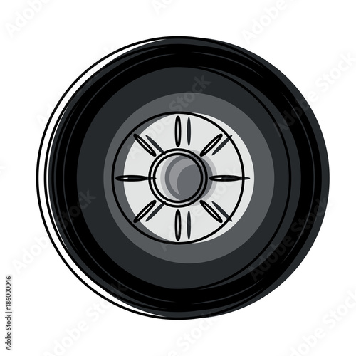 car tire icon image