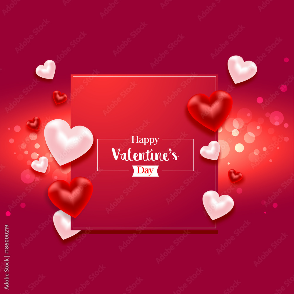 Valentine Day greeting banner