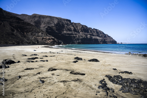 Beach de la canteria, Orzola Lanzarote, Canary Islands photo