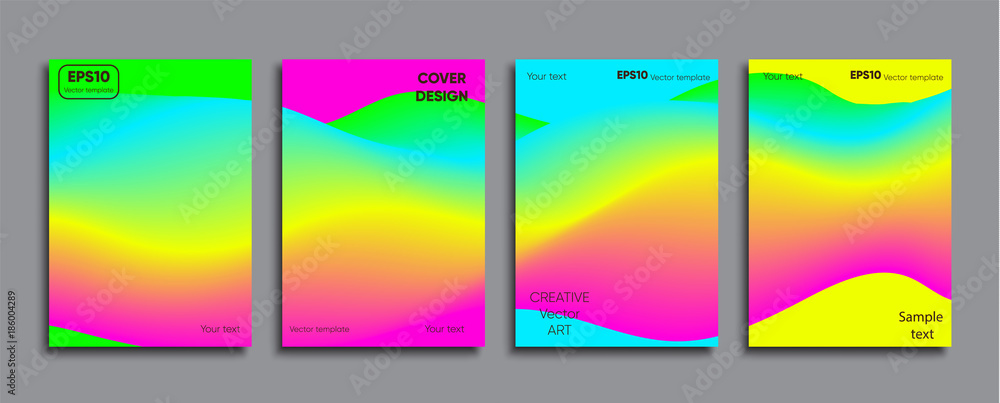 Obraz premium Creative colored cover. Cover design.