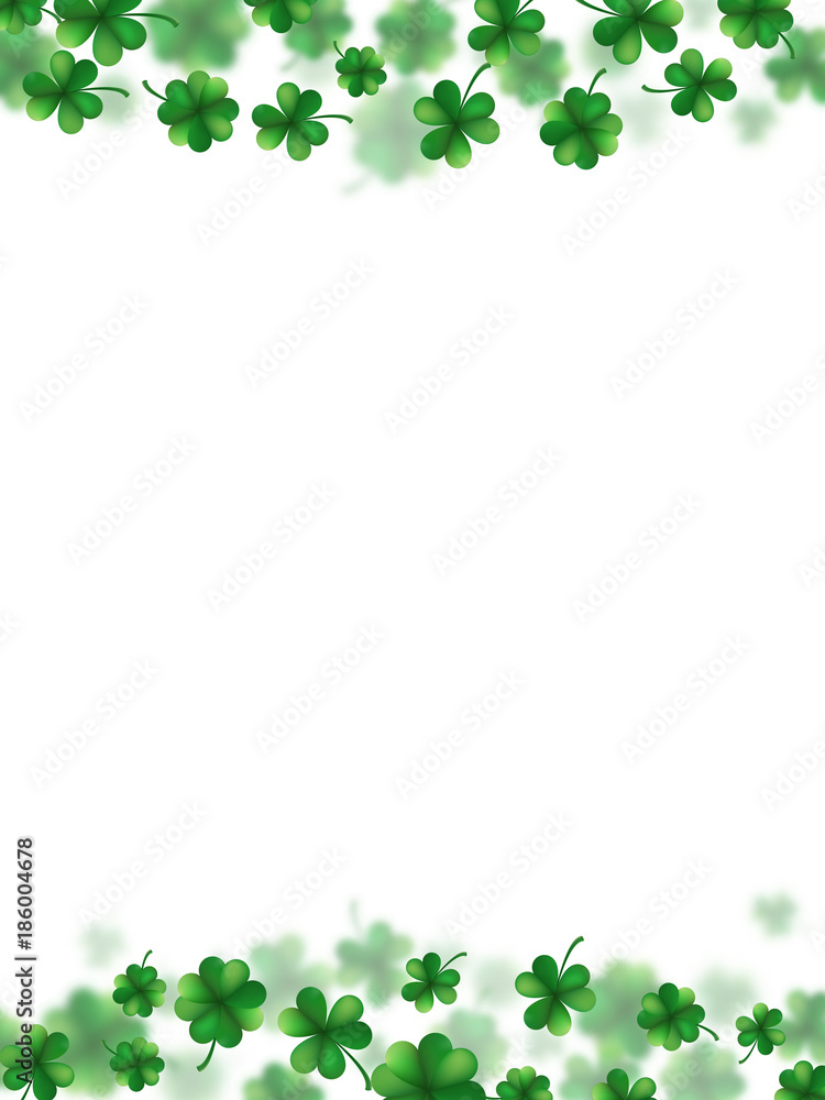 Saint Patricks day frame. EPS 10 vector