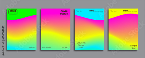 Creative colored cover. Cover design.