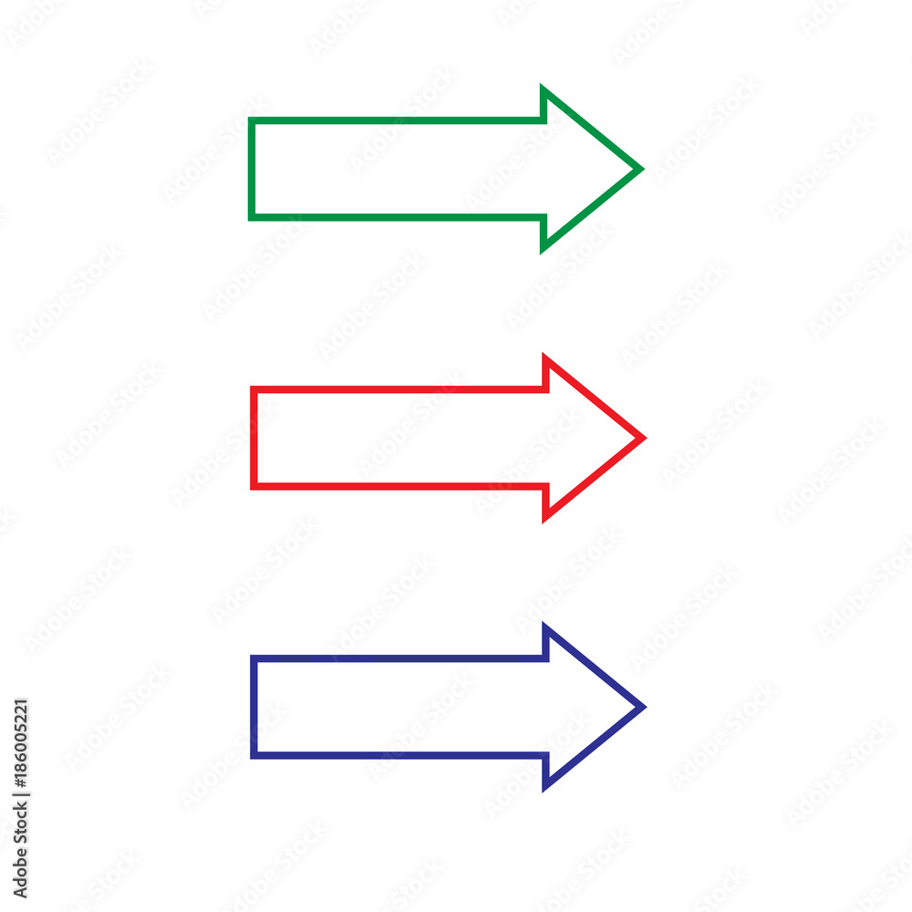Vector of arrows isolated on a white background. Vector of arrows isolated on a white background.