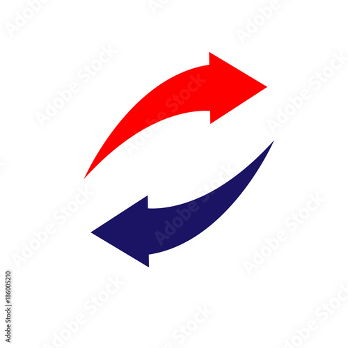Free Download Two way arrows left and right directions opposite. Vector illustration. - GFXLoad