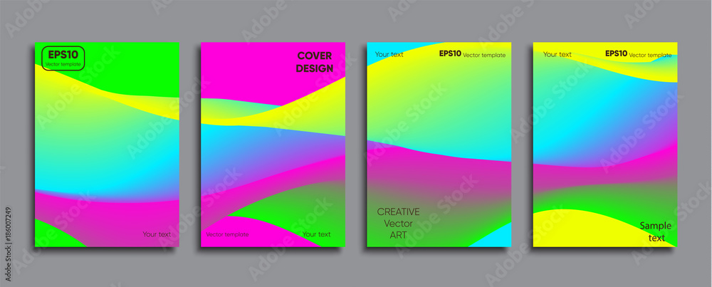 Obraz premium Creative colored cover. Cover design.