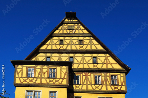 Fachwerk in Dinkelsbühl, Bayern, Deutschland