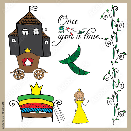 Fairy tale Princess and the pea
