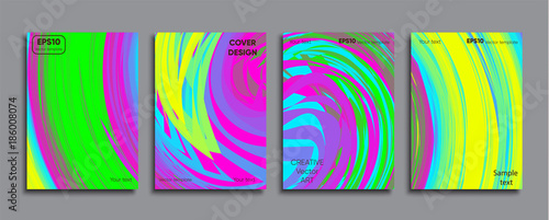 Creative colored cover. Cover design.