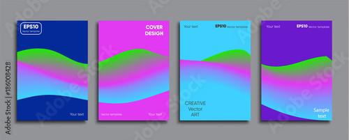 Creative colored cover. Cover design.