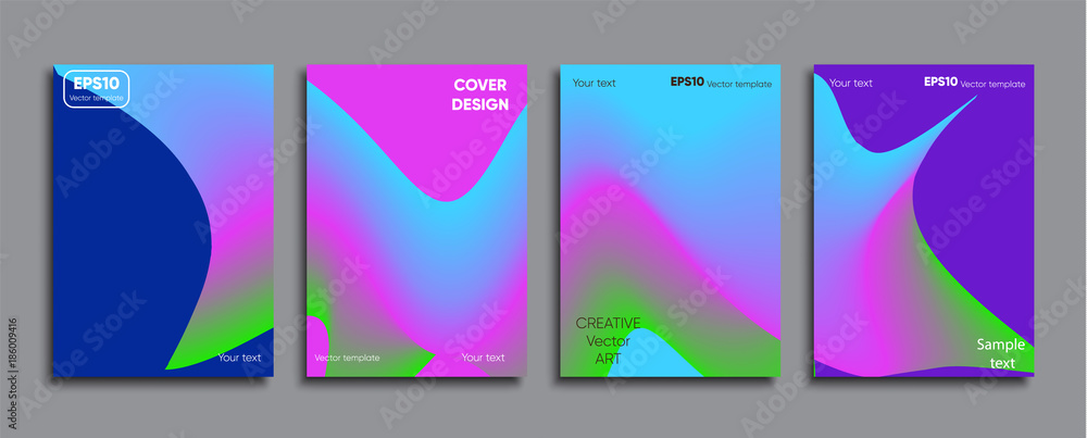 Obraz premium Creative colored cover. Cover design.