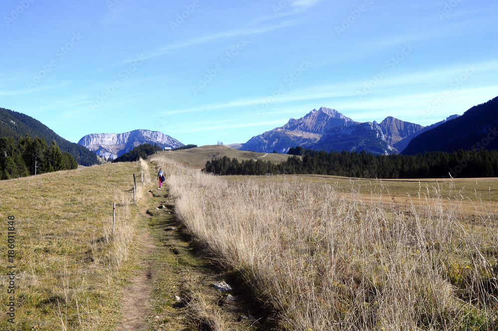 Obraz premium Plateau glieres mountains in Savoy, France