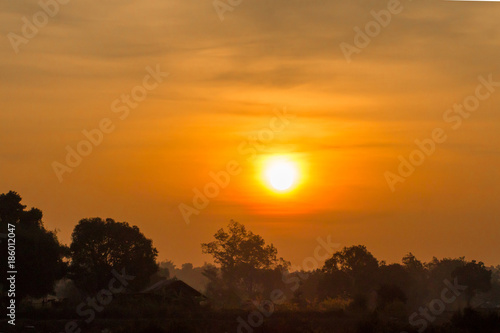 PHA Taem  Khong Chiam  Ubon  Thailand   THE first Sunrise in siam on December 01 2018 in PHA Taem  Khong Chiam  Ubon  Thailand.