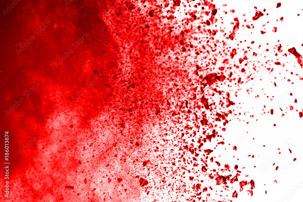 abstract powder splatted background. Red powder explosion on black background. Colored cloud. Colorful dust explode. Paint Holi. abstract powder splatted background. Red powder explosion on black background. Colored cloud. Colorful dust explode. Paint Holi.