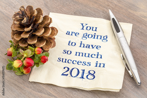 You are going to have so much success in 2018