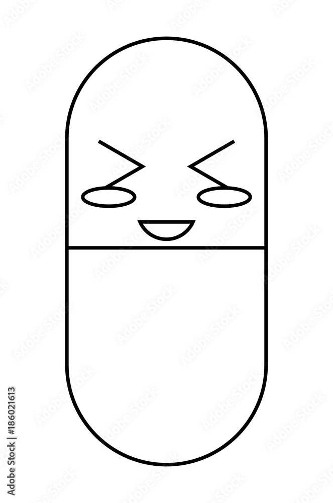 kawaii pill icon image