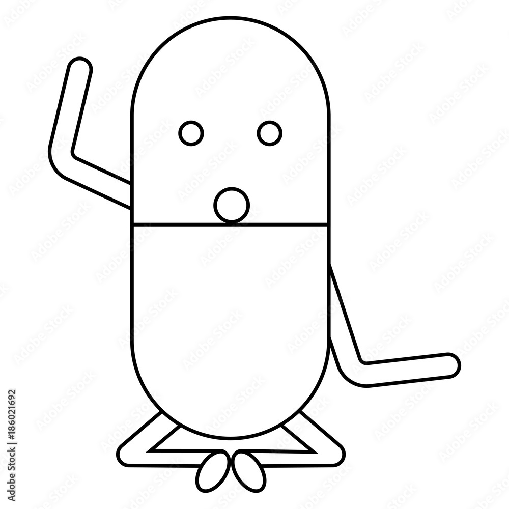 kawaii pill icon image kawaii pill icon image