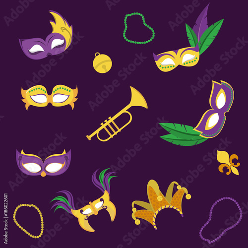 Mardi gras carnival design