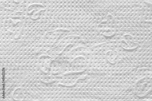 Napkin made of paper. The texture is white.