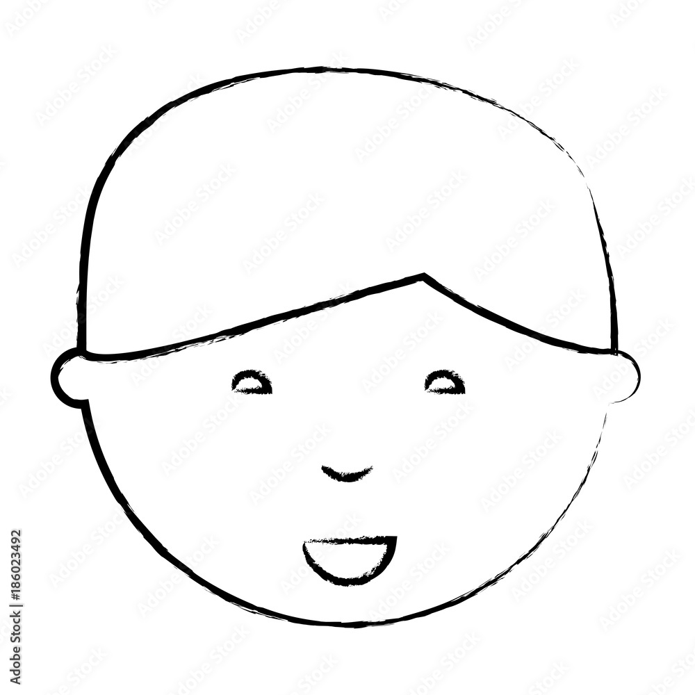 cartoon man face icon cartoon man face icon