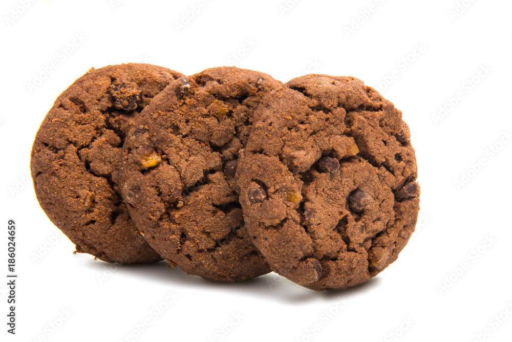 biscuits with chocolate isolated biscuits with chocolate isolated