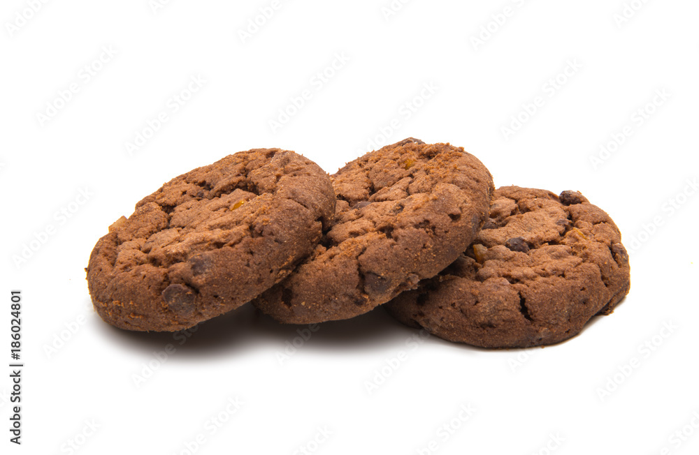 biscuits with chocolate isolated biscuits with chocolate isolated