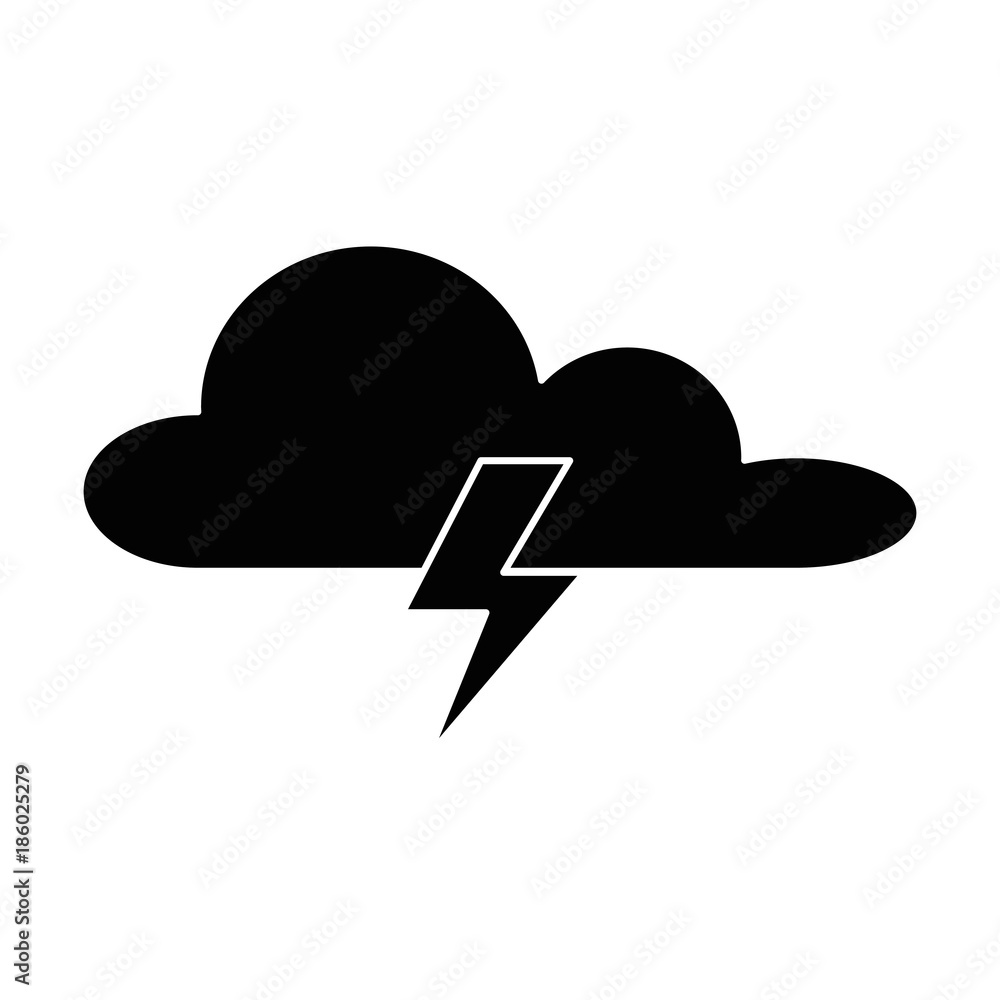 weather cloud with thunders rays weather cloud with thunders rays