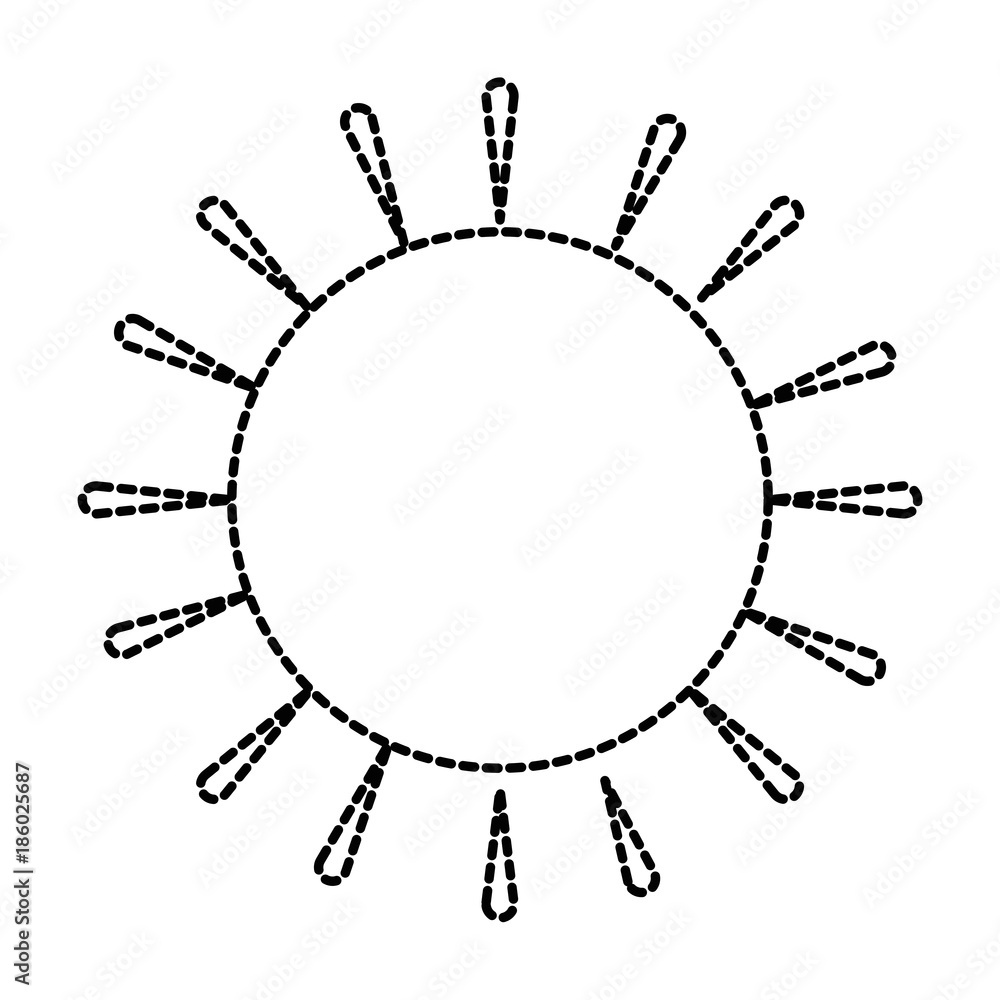 summer sun isolated icon