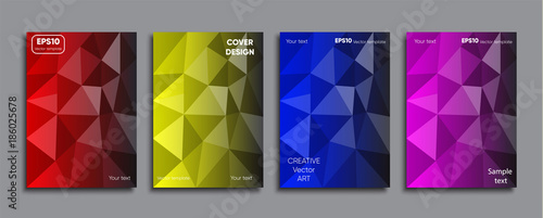 Creative colored cover. Cover design.