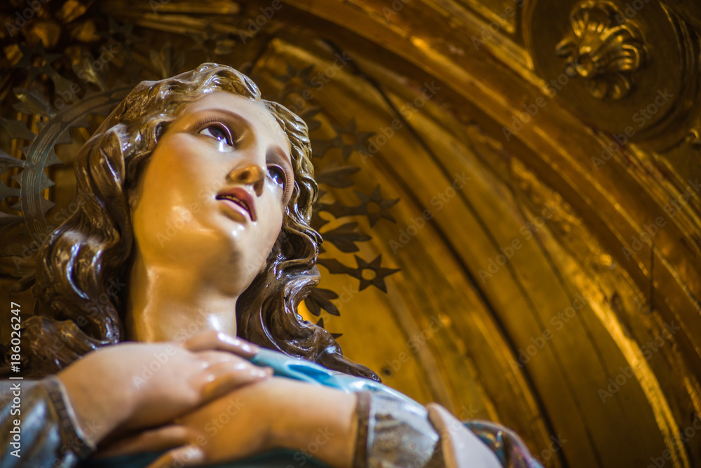 Fototapeta premium Iglesia parroquial de San Sebastian En Reinosa Cantbria Esapana