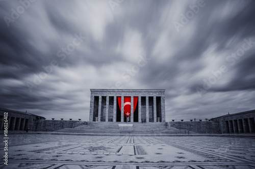 Anitkabir in Ankara Turkey. Anitkabir is Mausoleum of Ataturk. Founder of Turkish Republic