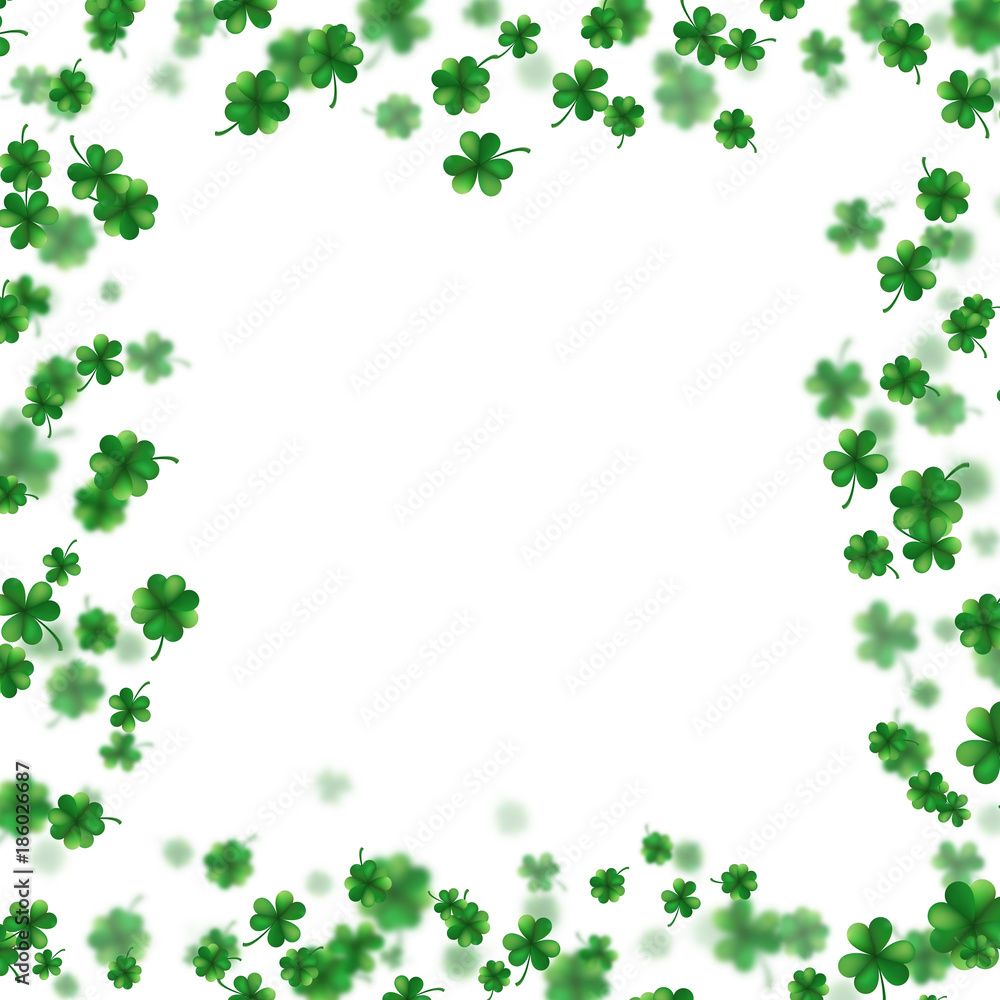 St Patrick s Day frame isolated on white background. EPS 10 vector St Patrick s Day frame isolated on white background. EPS 10 vector