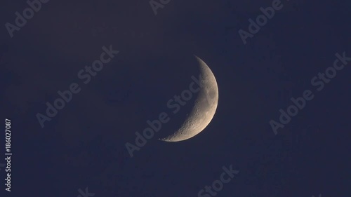 3)4K・夕空の三日月2_3-1200