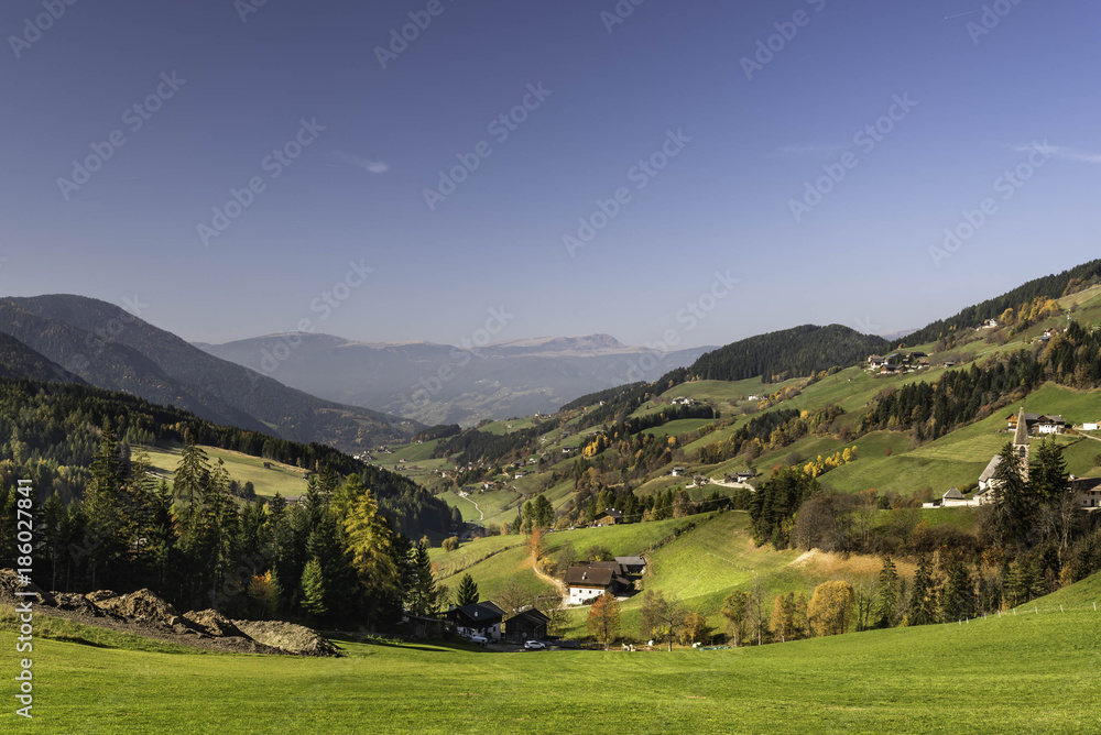 autumn landscape on Dolomiti