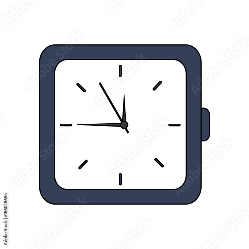 clock time icon image vector illustration design 