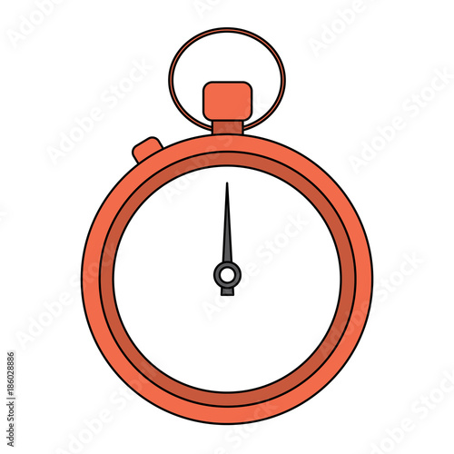 stopwatch or chronometer time icon image vector illustration design 