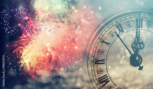 Canvas Print Twelve o'clock - new year's eve