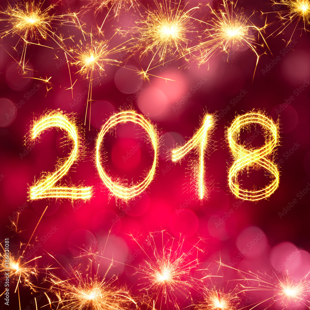Greeting card Happy New Year 2018 Greeting card Happy New Year 2018