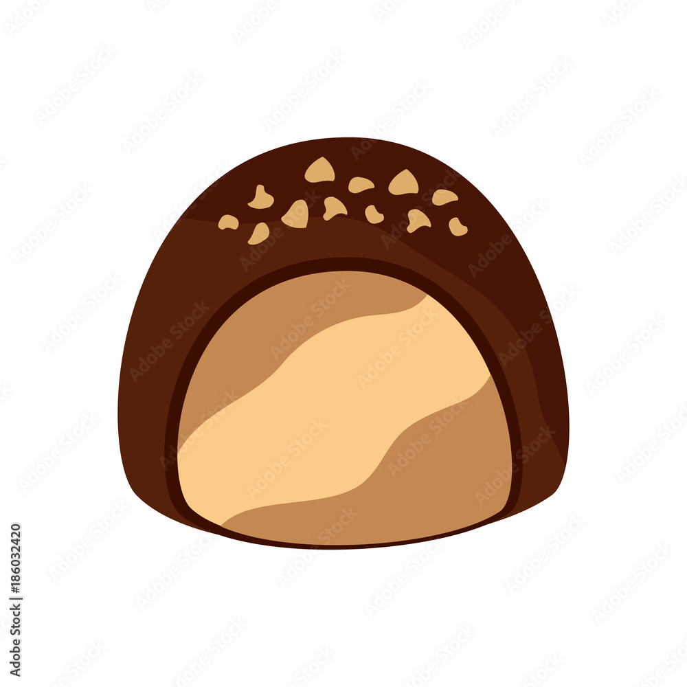 chocolate filled icon image vector illustration design chocolate filled icon image vector illustration design