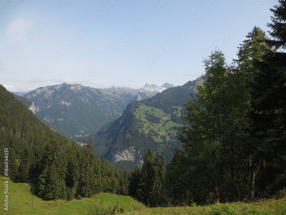 verano en las montanas suizas