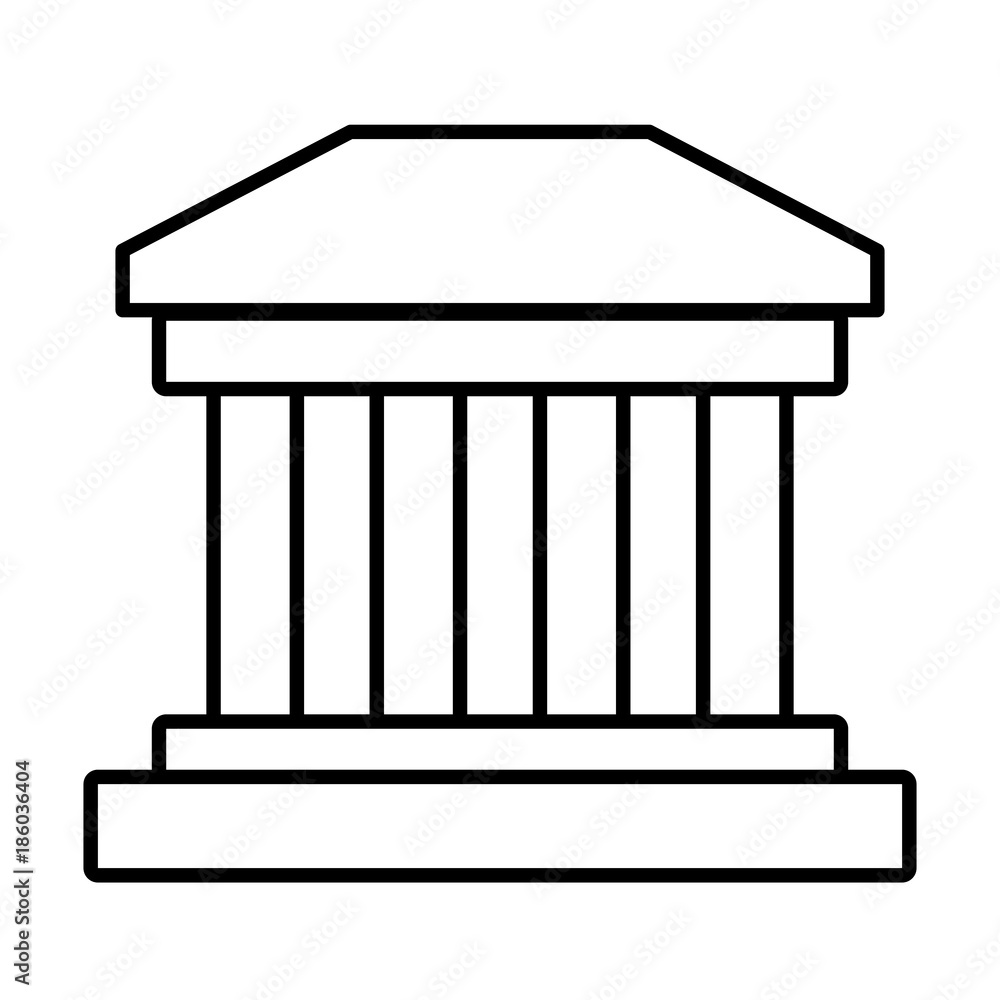 Greek building symbol icon vector illustration graphic design Greek building symbol icon vector illustration graphic design
